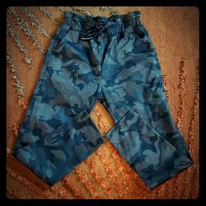 Camo Athleisure Pants 36 inch length 13 inch acros